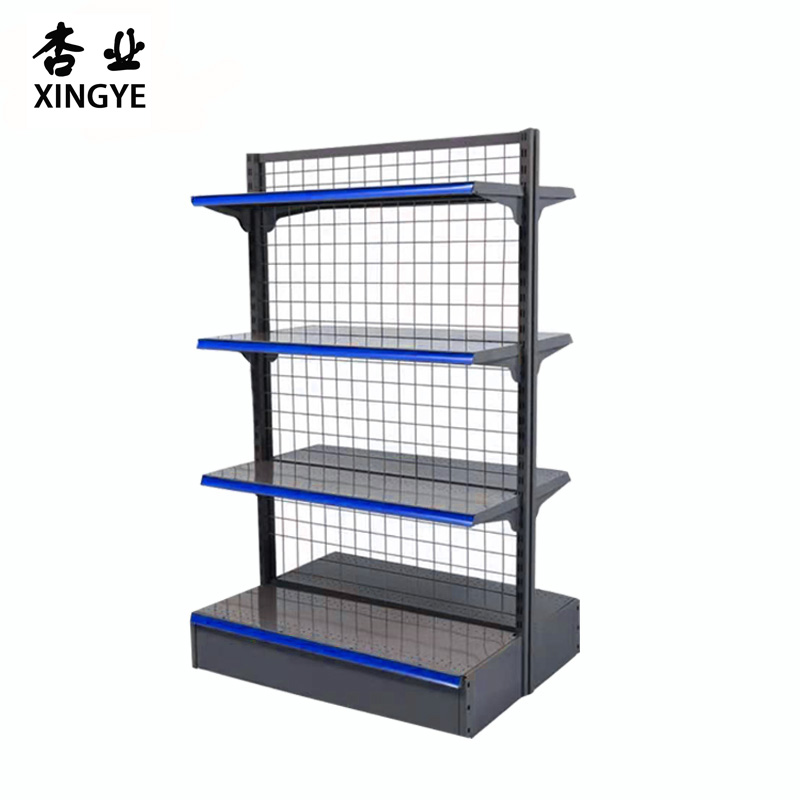 High Quality Gondola Grid Supermarket Heavy Duty Cold-Rolled Steel Shelf