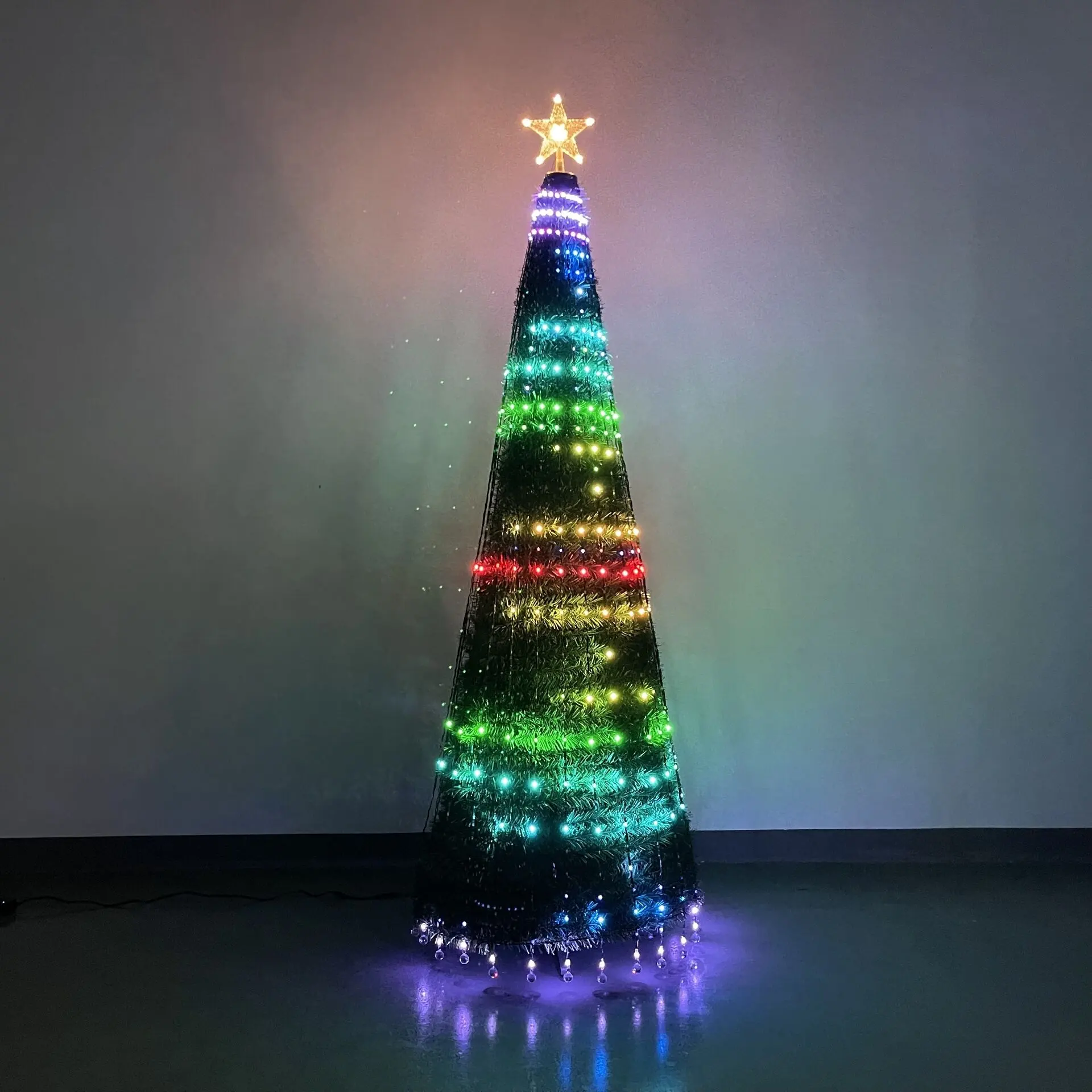 Smart Led Strip String Light App Controlled Christmas Tree 520 /640/720 Leds Garden Decorations String Light Strip Chain