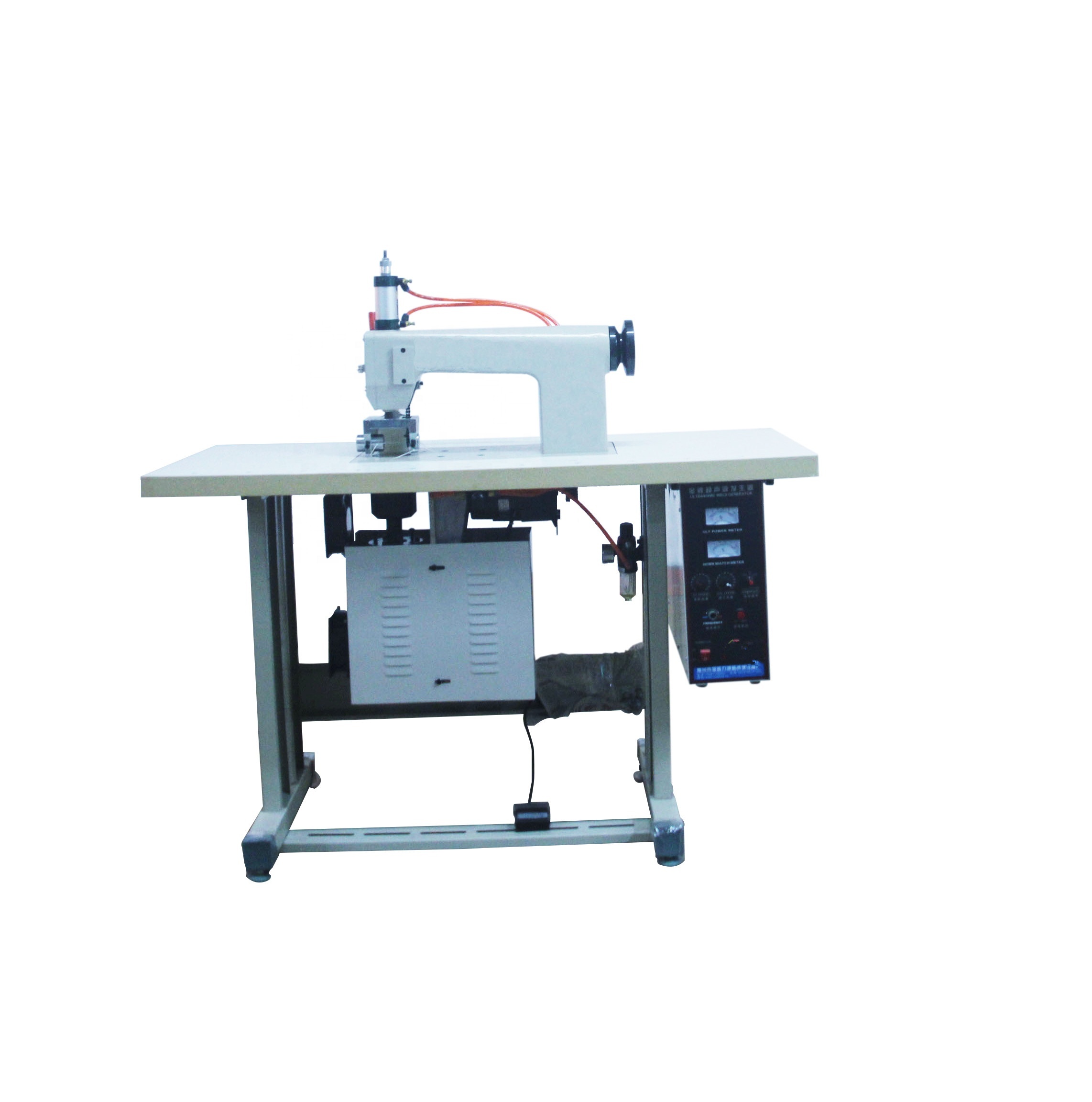 Factory 1500W Ultrasonic Lace Sewing Machine 20kHz PVC Embossing Welding Equipment with New Condition Side Cutting Lace Sewing