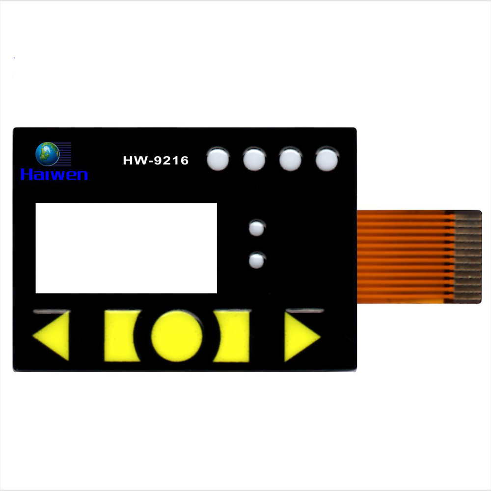 Пользовательский LCD мембранный переключатель, мембранная клавиатура, Графическая панель верхнего слоя