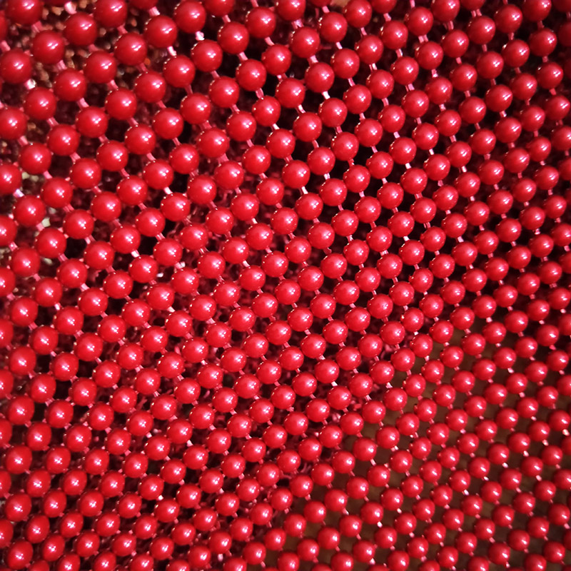 Металлическая алюминиевая сетчатая ткань Chainmail 6 мм, занавески с металлическими бусинами, занавески с металлической шаровой цепью