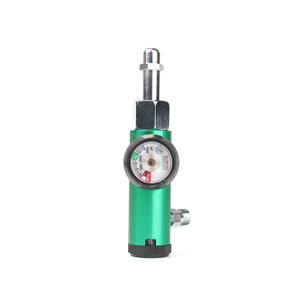 High quality breathing kit medical oxygen regulator oxygen flow meter with humidifier bottle