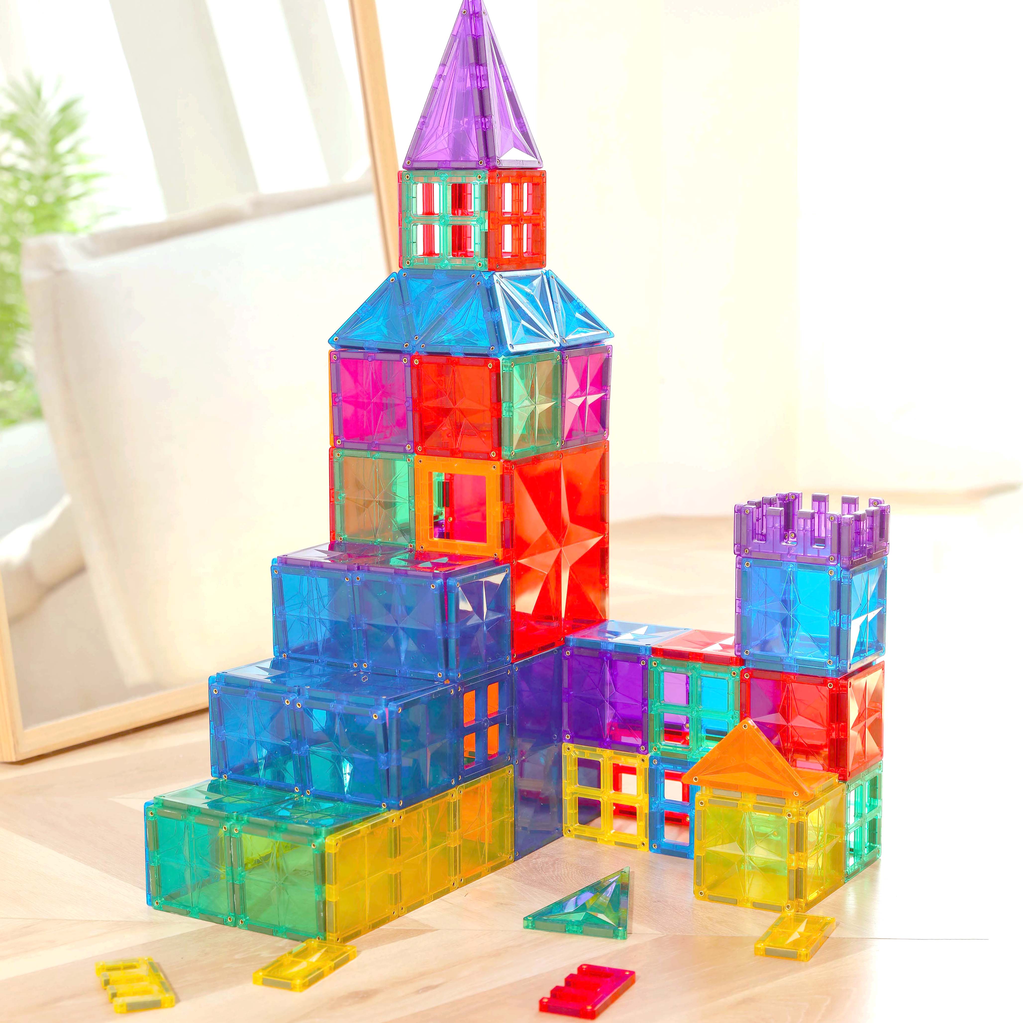 MNTL 108PCS Educational Magnetic Toys 3D Construction Magnet Building Blocks Sets Juguetes Magnetic Tiles for kids