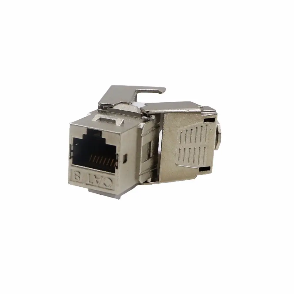 Sheided RJ45 Keystone Jack  for Cat8  Patch Cable
