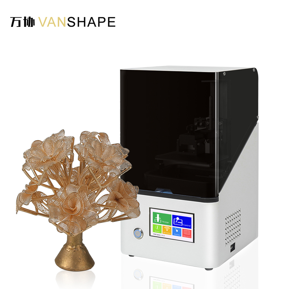 Цифровой Высокоточный 3D-принтер Vanshape, Фоточувствительный полимерный светоотверждающий ЖК-дисплей, ювелирный 3D-принтер