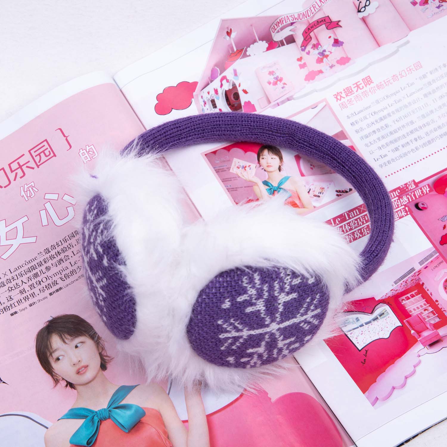 Excellent quality fashion design outdoor winter ear warmers windproof windproof funny knitted ear muffs