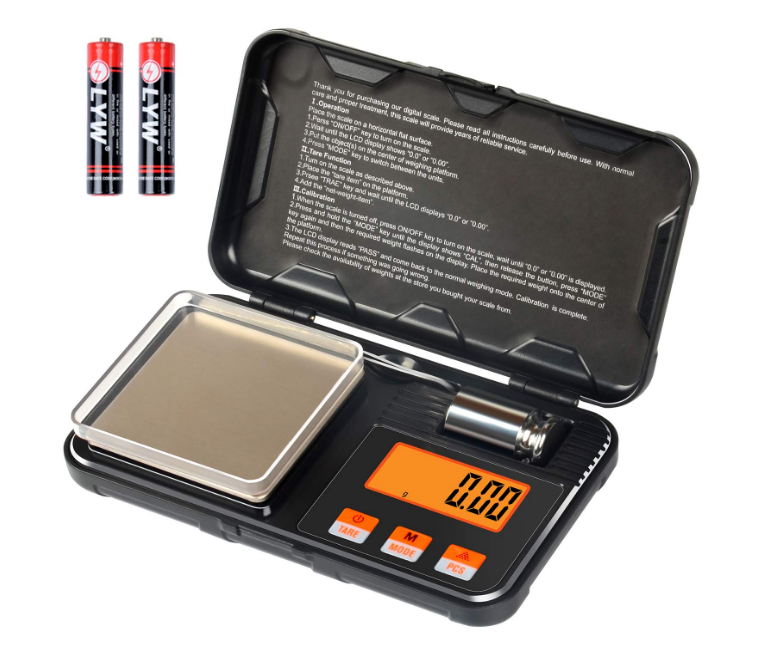 Digital Scale, 6 Units Conversion, LCD Back-Lit Display, Use for Jewelry/Medicine/Food/Powder(Battery Included)