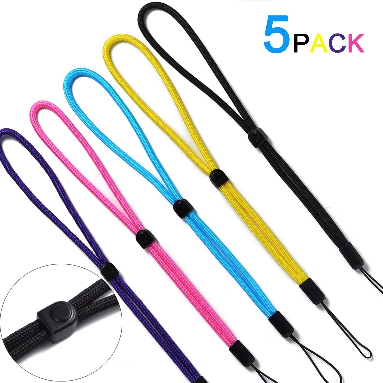Nylon hand Wrist strap Lanyards for USB Flash Drive Cell Phone CAMERA ID Card Badge and Other Small Electronic Devices