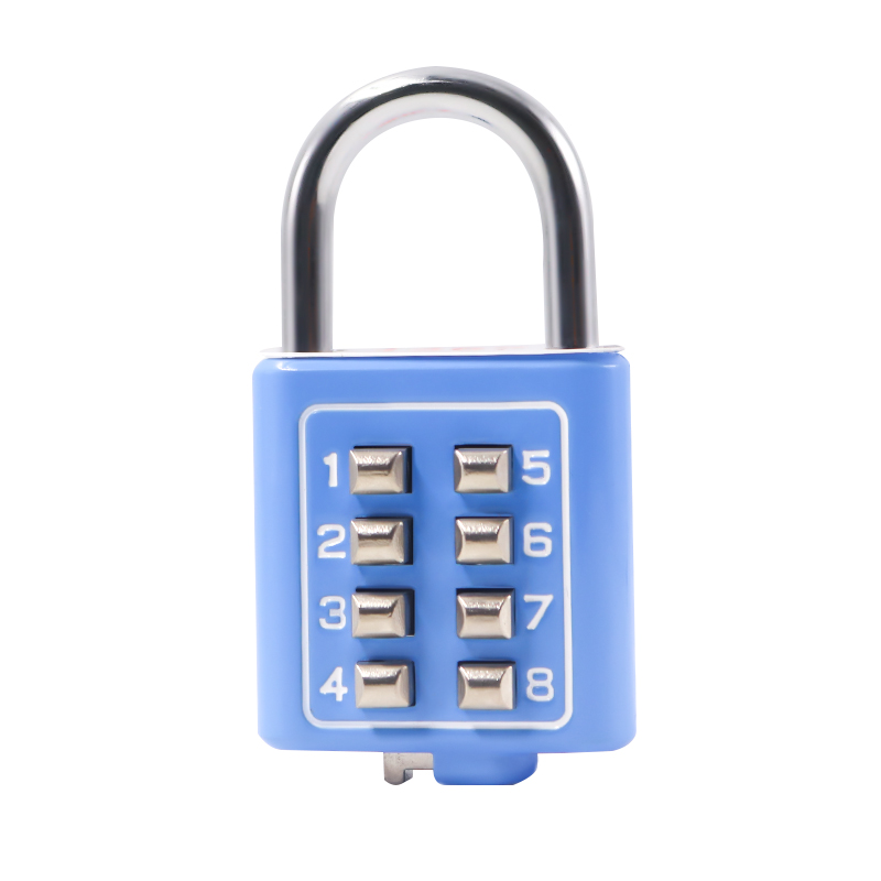 XMM-8030 цинковый сплав безопасности без ключа слепой 6/8/10 знака после запятой кнопочный Переключатель комбинации с защитой от повреждений в пути; Код подвесной замок с паролем