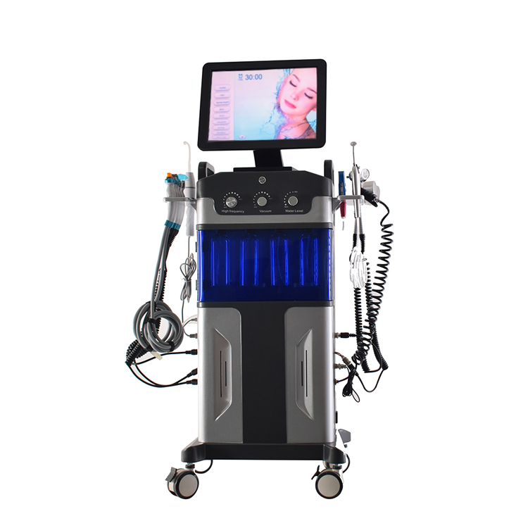 2021 Vertical 12 in 1 SPA Blue Hydro Facial Machine Dermabrasion Aqau Peeling Moisturizing Diamond Microdermabrasion Machine