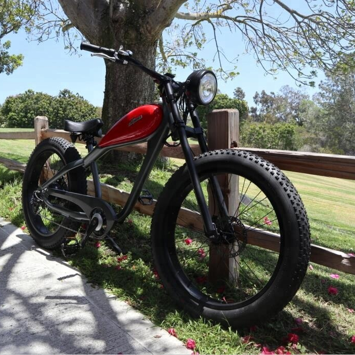 Купить ретро Электрический велосипед Cafe Racer от Bisek Fat Электрический велосипед