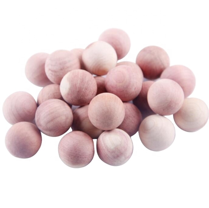 Amazon hot sale custom logo natural clothes storage wood cedar blocks aromatic cedar balls for household bedroom