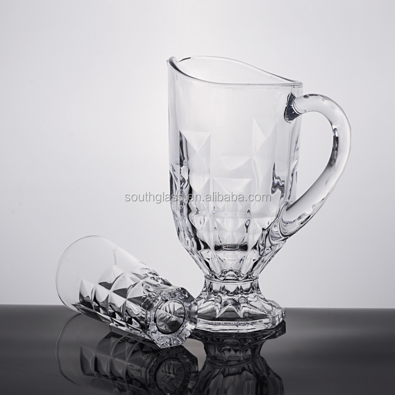 1L JUG 10OZ TUMBLER AQUAMARINE SERIES GLASS DRINKING SET  WATER SET