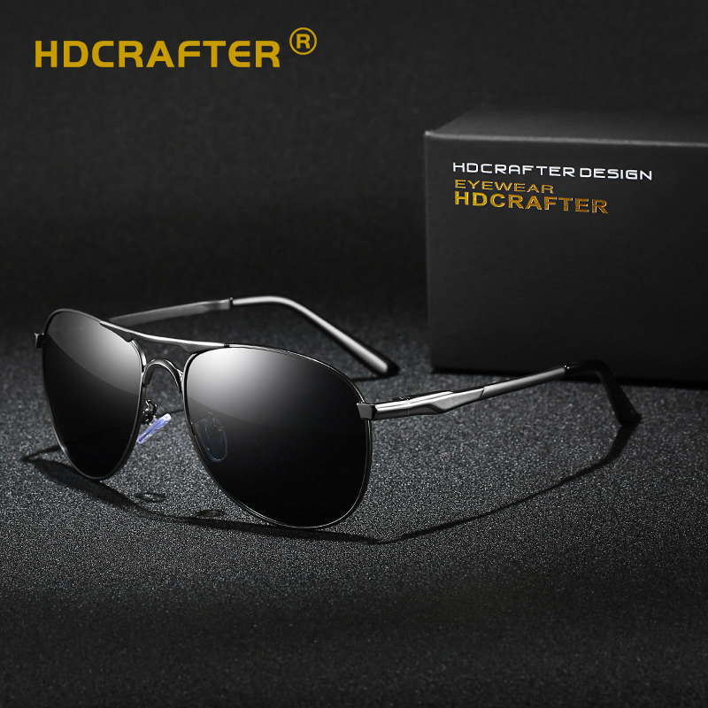 HDCRAFTER 2020 Модные поляризованные мужские солнцезащитные очки для вождения UV400, высокое качество, Прямая поставка, оптовая продажа солнцезащитных очков