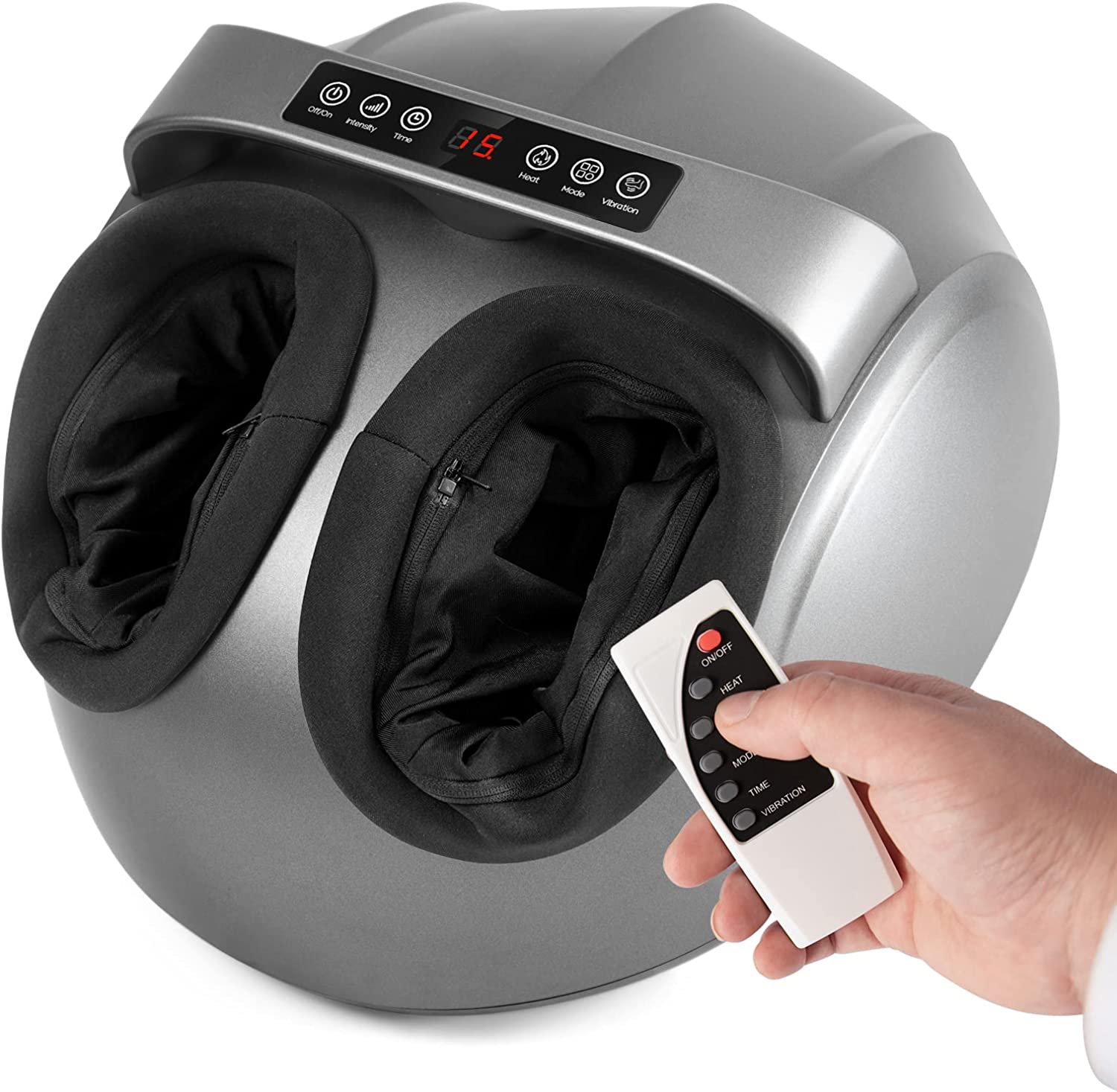 Deep Kneading Shiatsu Heated Foot Massager Vibrating Leg Massager For Tired Feet