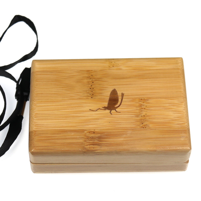 Bamboo Fly Fishing Box With Slit Foam Insert Wooden Fish Tackle Boxes Portable Fishing Fly Box