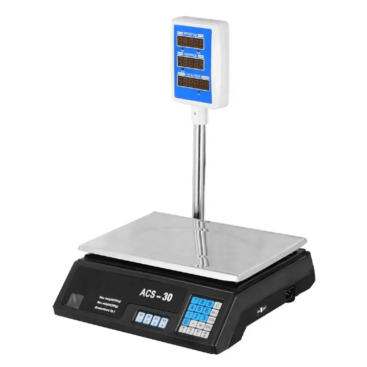 Electronic Digital Weight Scale Supermarket  Price Computing Scale Machine