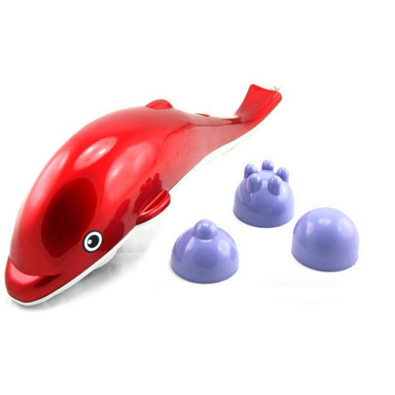 Red Infrared Hand Held Personal Full Body Massage Heads Dolphin Massager