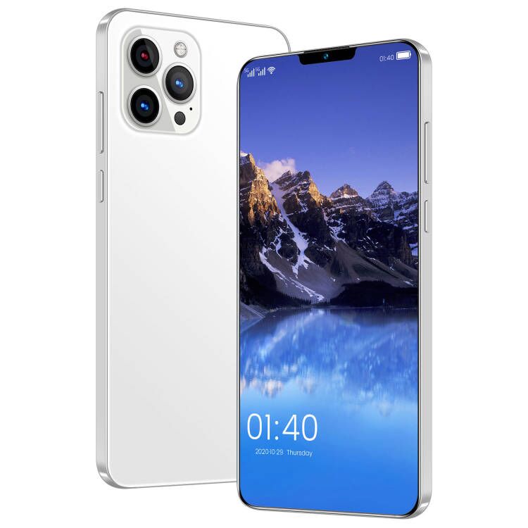 Глобальная версия Phone12 Pro Max 6,7 дюймов HD экран 1284*2778 с распознаванием лица мобильного телефона 8 ядерный мобильный телефон аккумулятор большой емкости телефон