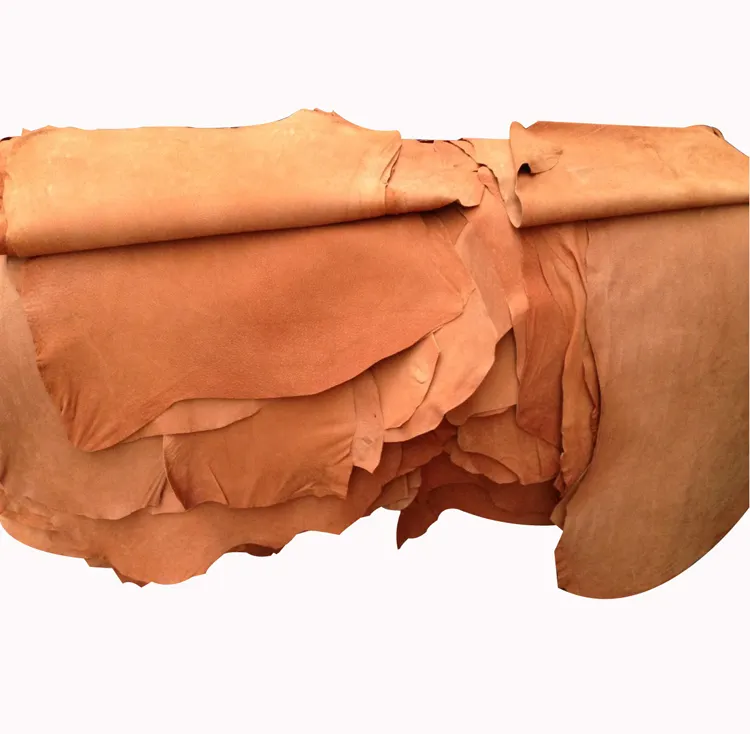 Sinosure business light brown color pig under split leather