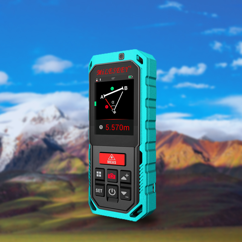 Лазерный дальномер Mileseey P7AK, 100 м, Bluetooth, с поворотным сенсорным экраном, перезаряжаемый лазерный измеритель