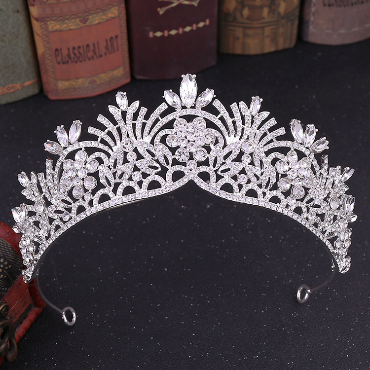 Pageant со стразами свадебные аксессуары для волос, с украшением в виде кристаллов свадебная тиара в стиле барокко тиара вечерние Корона