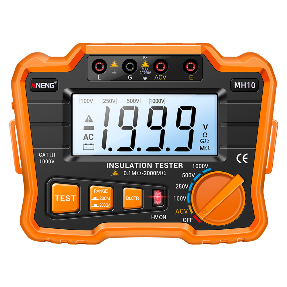 Цифровой тестер изоляции MH10 100-1000 в ом