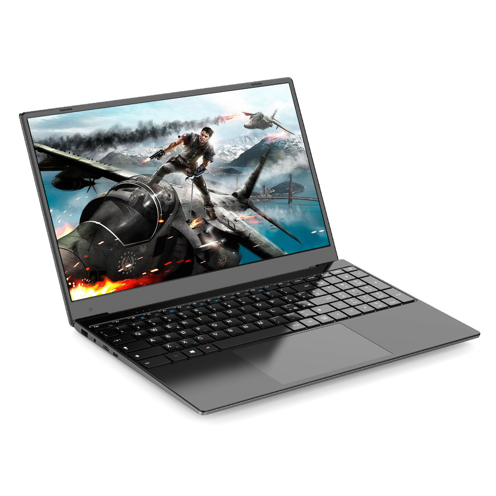 2021 портативный ноутбук тонкий кожаный чехол с windows 10 серебро нетбуков 15,6 дюймов ноутбук для студентов