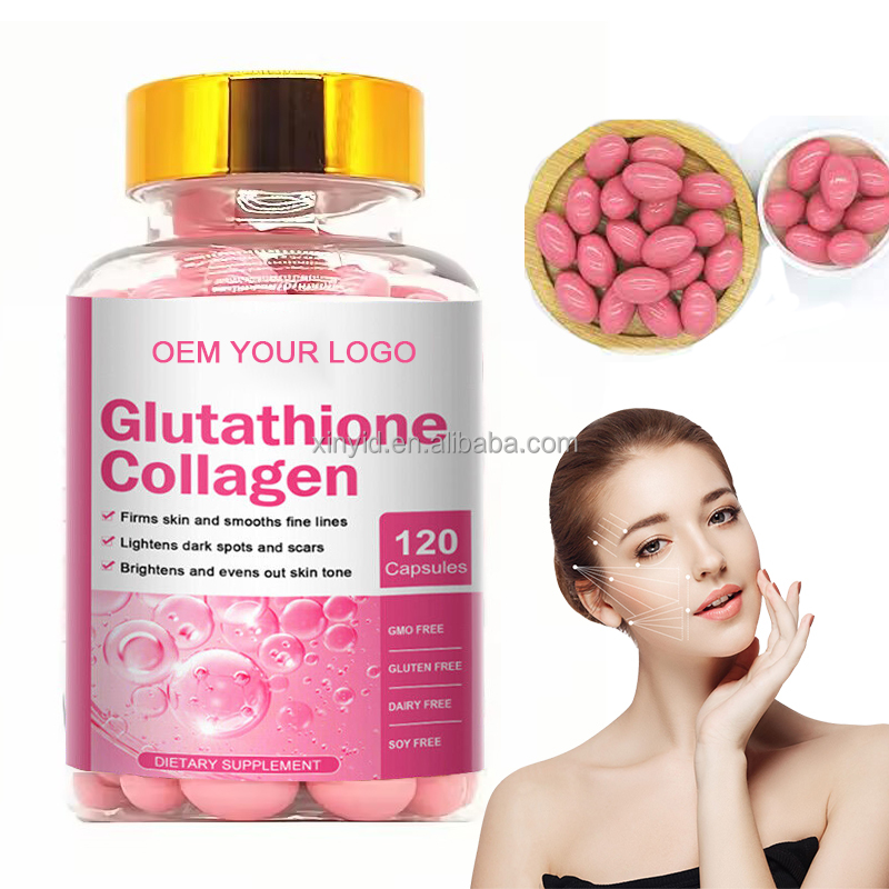 OEM Private Label Glutathione softgels capsules glutathione supplement glutathione softgels capsule with collagen
