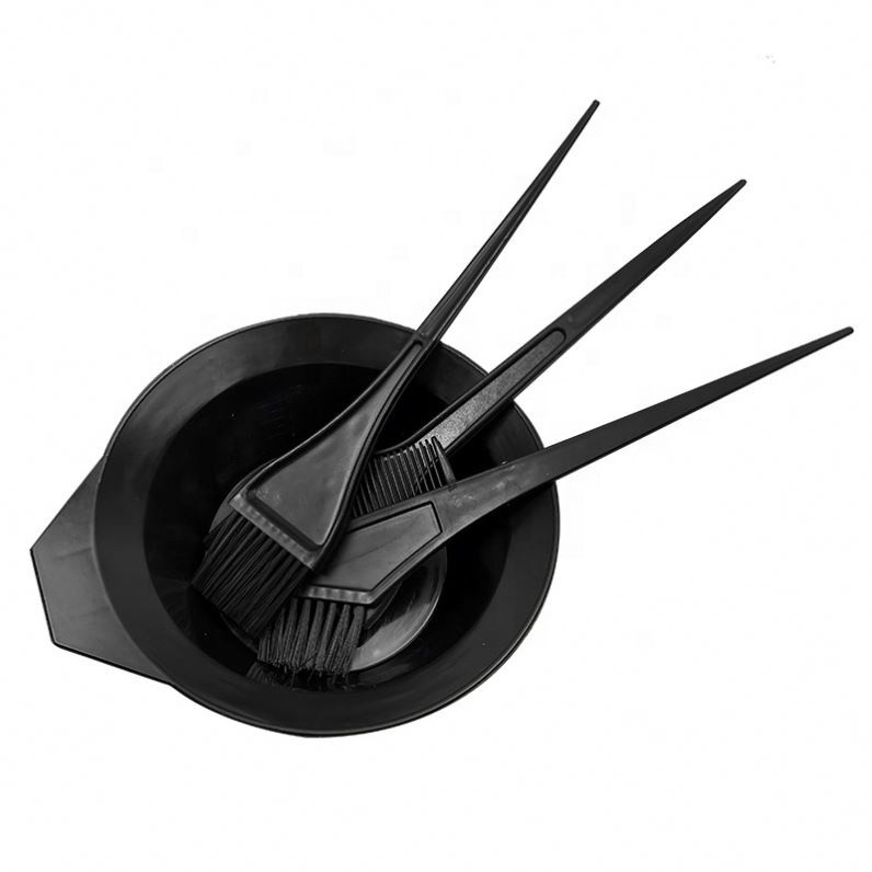 Hair salon hair tools available in a variety of colors transparent handle hair dyeing bowl