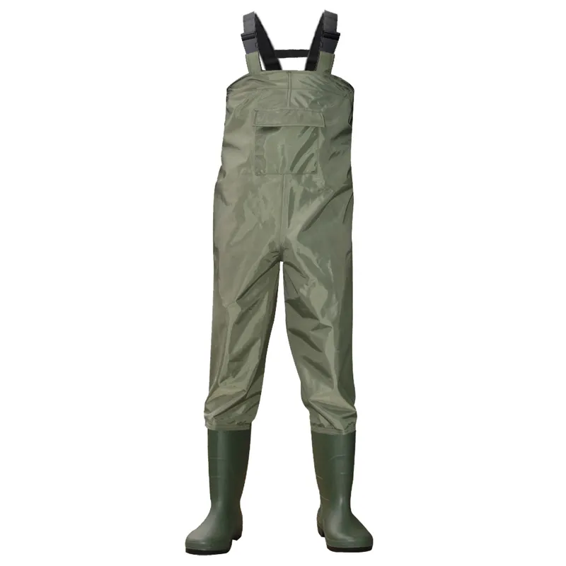 Waders China Manufacturer 70D 190T Nylon Chest Wader For Fishing Zipper Waders