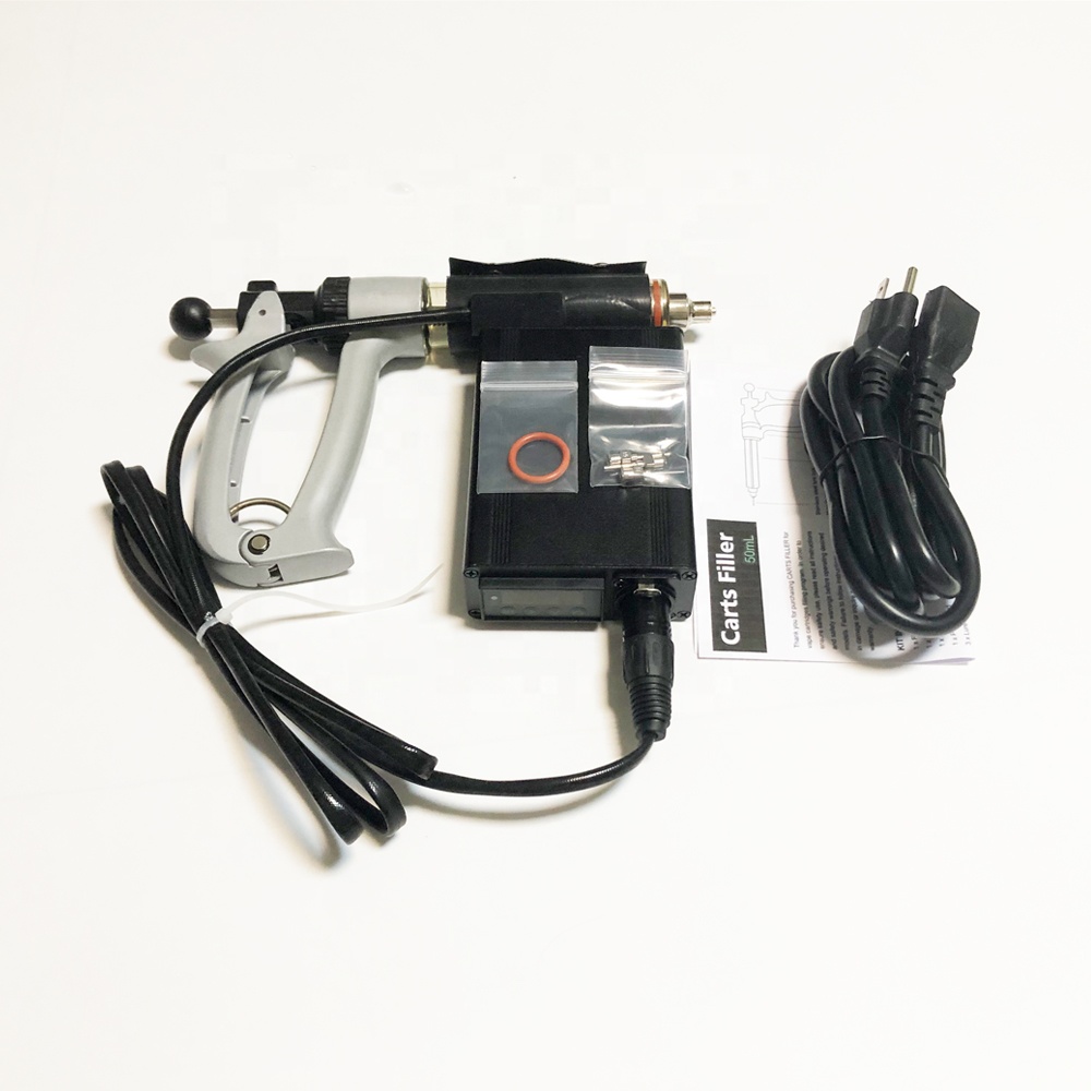 100% Authentic Carts Filler Machine Semi Auto Lure Lock Injection Devices for 0.5/1.0ml Vape Cartridges with heater