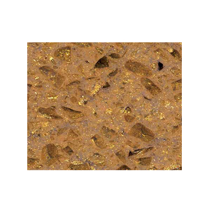 Crystal Shining Golden Artificial Engineered Stone Artificial Quartz Stone Slabs for Kitchen&Vanity Tops