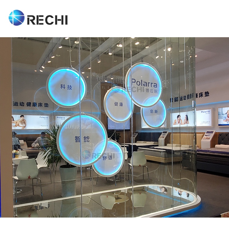 Декоративный Настенный светодиодный двухсторонний лайтбокс RECHI, рекламный подвесной светодиодный светильник с электрознаком