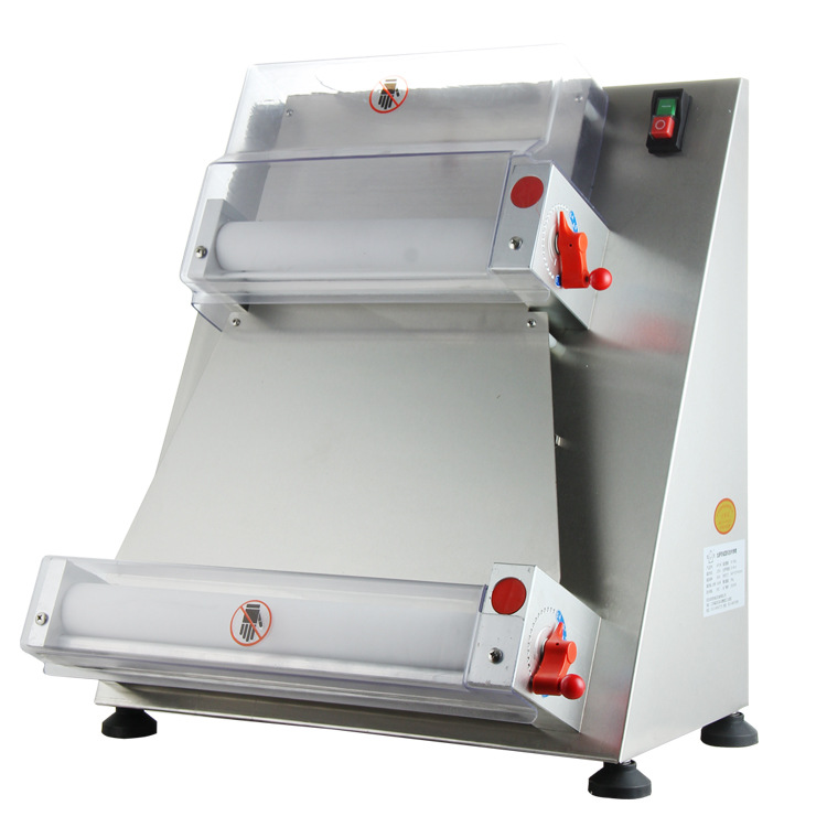 commercial stainless steel automatic electric presser bread large pizza dough roller machine baker