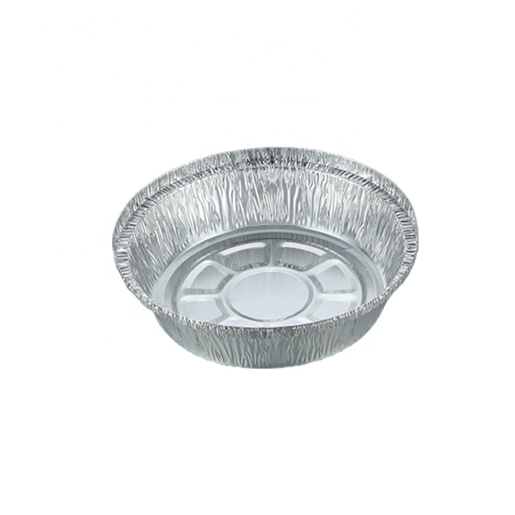 Aluminium Foil Container Circle Hollowware Foil Container Restaurant Foil Container