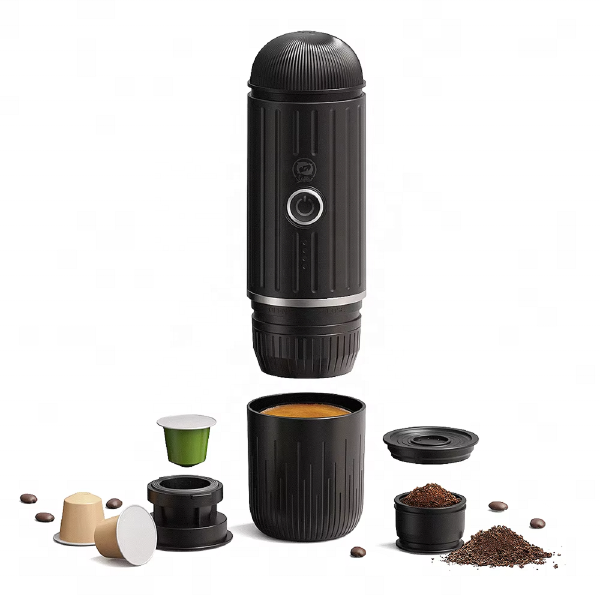 Portable cafe barista Large Capacity Automatic Coffee Capsule drip Travel Espresso Machine Heating USB Electric Coffee Maker