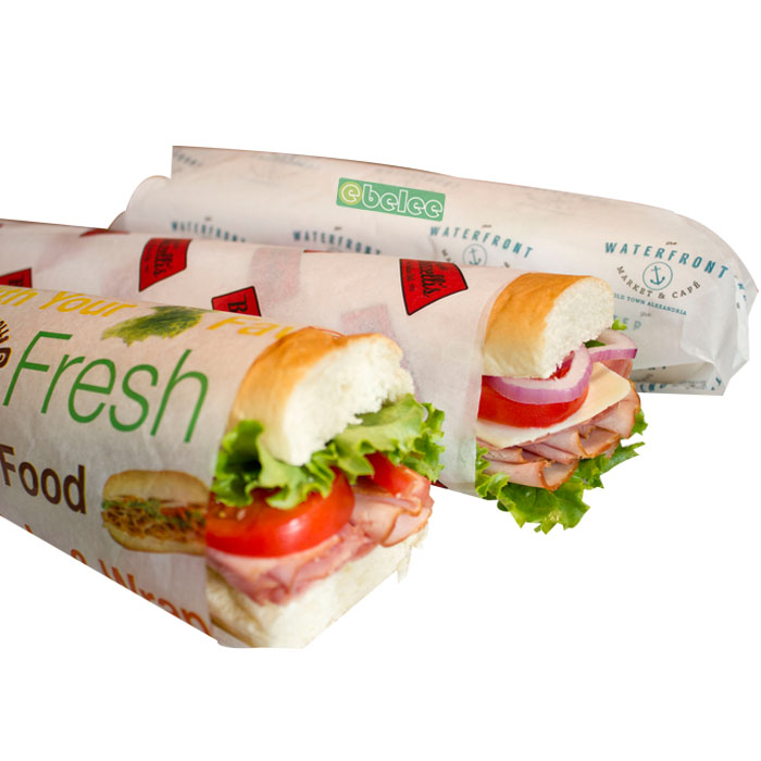 Используется смазочная бумага для упаковки пищевых продуктов для бургеров/сэндвичей/оберток/рулон мяса