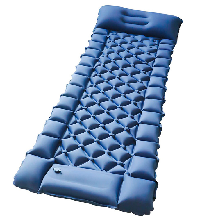 Hot-seller foot pump self inflatling sleeping pad for travel and hiking camping mat sleeping mat