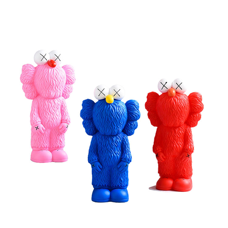 Unique Creative Sesame Street Decoration Resin Violent Bear Statue Money Storage Tank Home Decor Sculpture Crafts