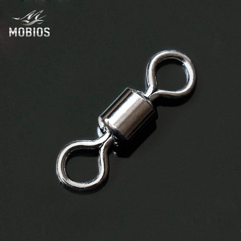MOBIOS 12/0# - 14# Factory Wholesale Rolling Swivel Copper Stainless Steel Fishing Swivel Connector Accessories HP1039