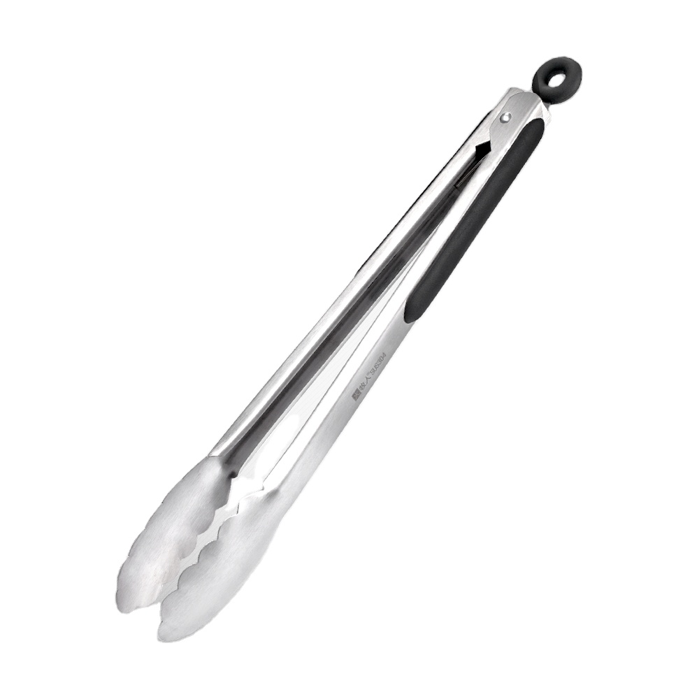 Premium 12 Inches 304 Stainless Steel BBQ Tong Long Lockable Kitchen Grill Cooking Food Tong