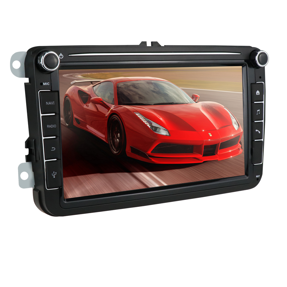 Touchscreen Quad Core 8" Car GPS Nav Stereo Radio WiFi MP5 for Volkswagen T5Transporter Rabbit PoloSedan PoloV6R 2009-2013