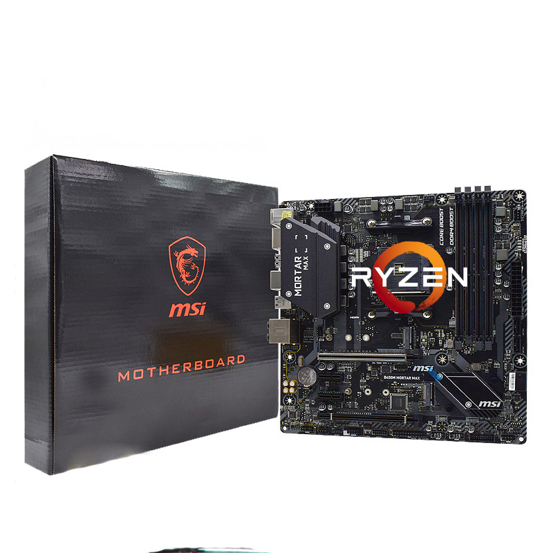 Новинка B450M AM4 для процессоров RYZEN 5 5600GE, материнская плата MSI B450M ступа MAX B450 DDR4 64 Гб PCI-E 3,0 USB3.2 M.2 Micro ATX