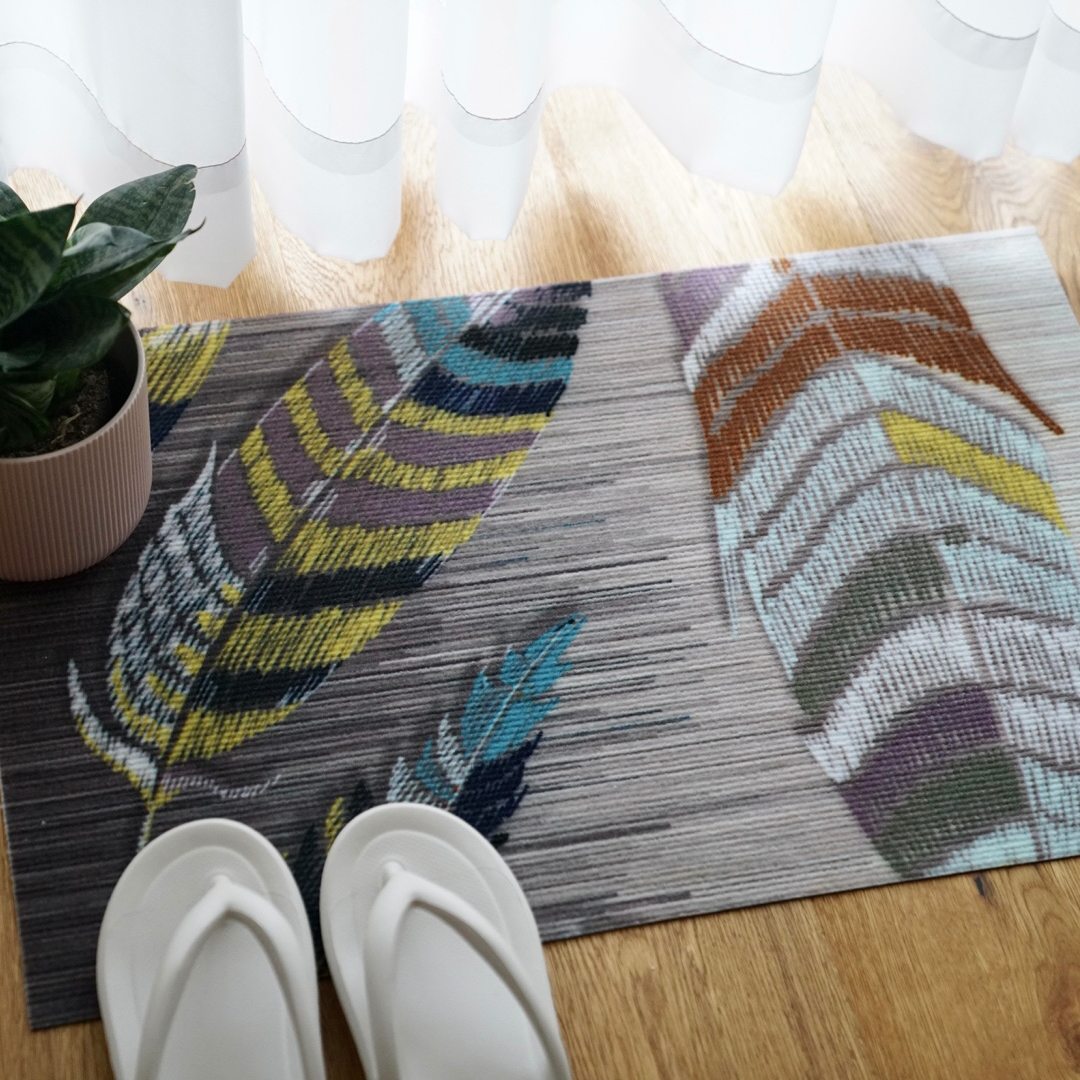 DONGWO Non-Slip Absorbent Entrance Mat Front Door Mat Indoor Inside Floor Resist Dirt Rugs Machine Washable office carpet