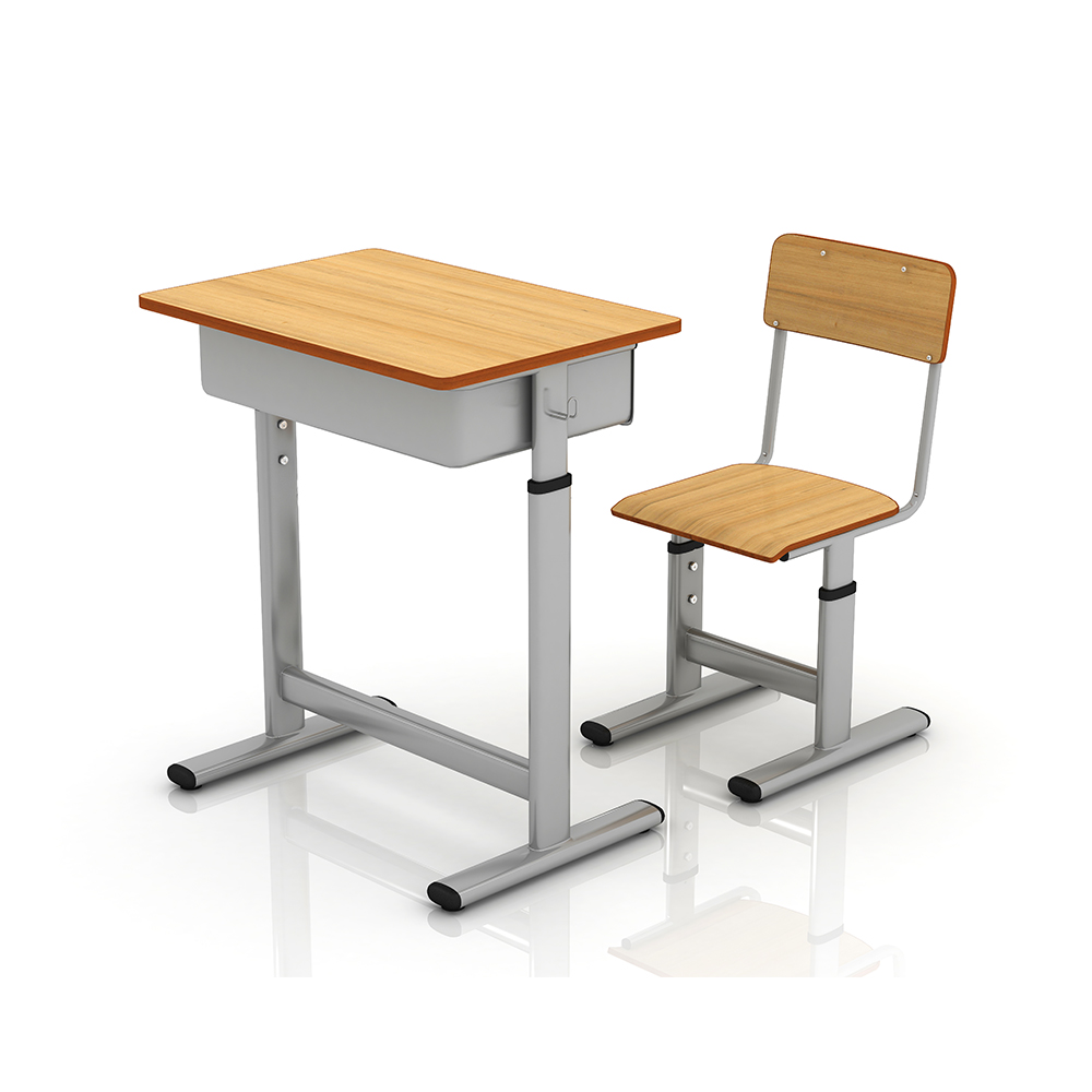 Cheap Guangzhou Classroom Furniture Single School Desk And Chair