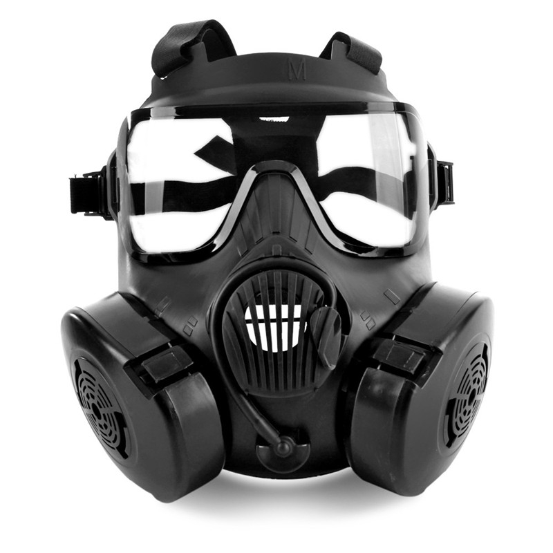 Военная Полнолицевая противогаз M50 с веером череп Косплей Вечеринка CS Wargame щит для лица защитные тактические маски для страйкбола пейнтбола
