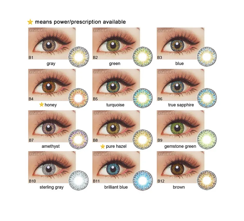 Celeblenes original colors lovestory Colored Contacts Lens High Quality Beauty Eye Soft Circle Colour Contact Lenses Cosmetic
