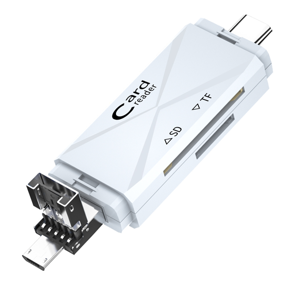 5-в-1 многофункциональный считыватель карт USB 2,0 многофункциональный считыватель карт памяти sd/tf card USB type-c micro usb