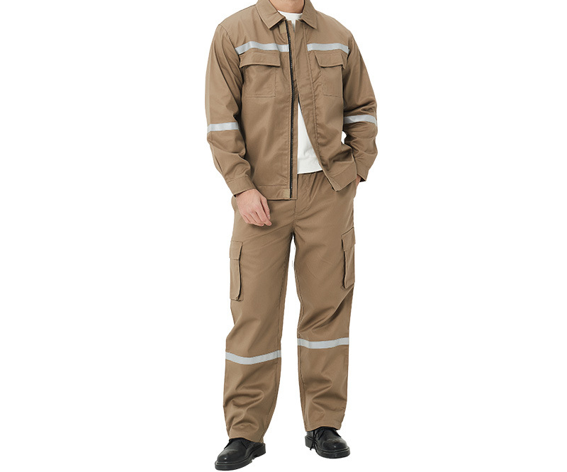 HBC Custom Men Flame Retardants Work Suit Reflective Fire Resistant Jacket Cargo Pants Clothing Sets Mine Welding Wear Worksuit